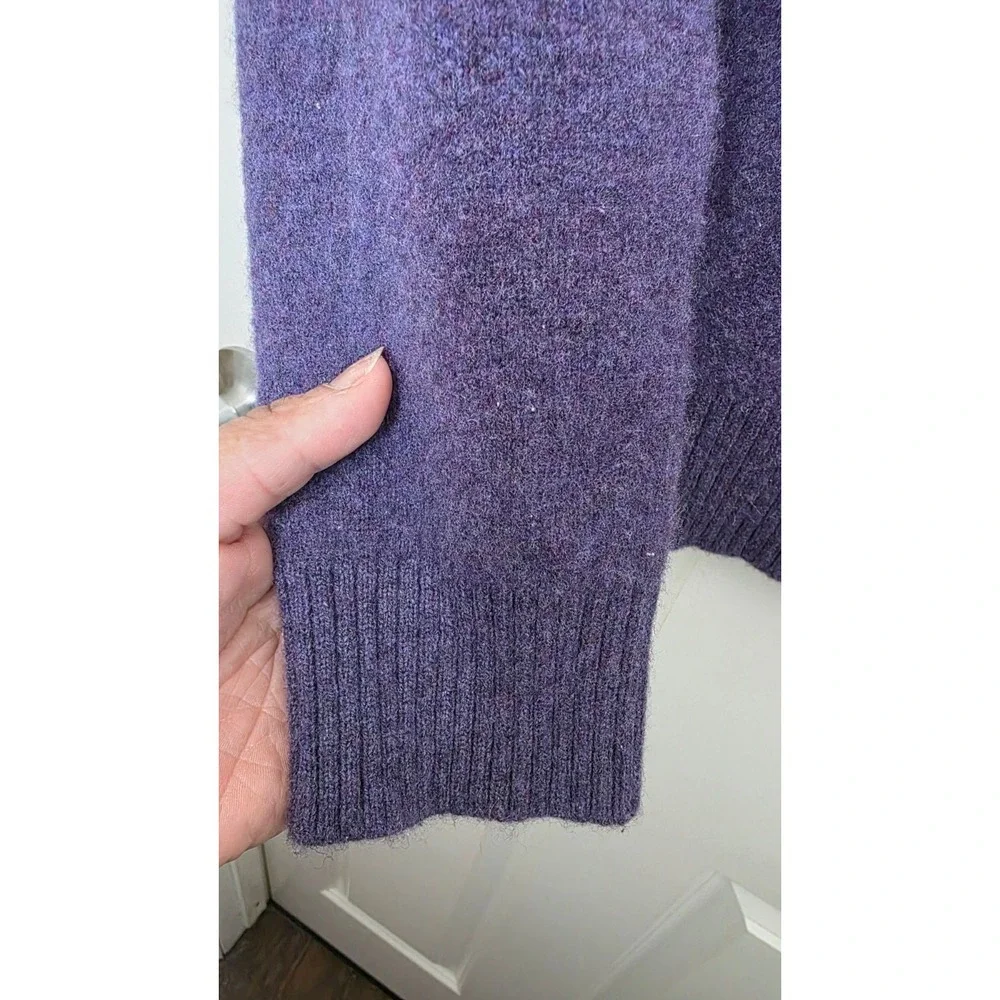 Banana Republic Purple Merino Wool Festival‎ Grand Crewneck Sweater XL Women's